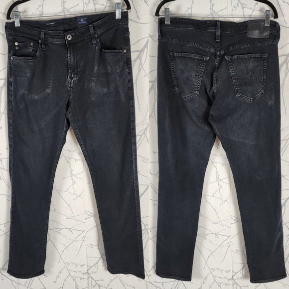 AG Adriano Goldschmied Black Wash The Everett Slim Jeans - Picture 6 of 6